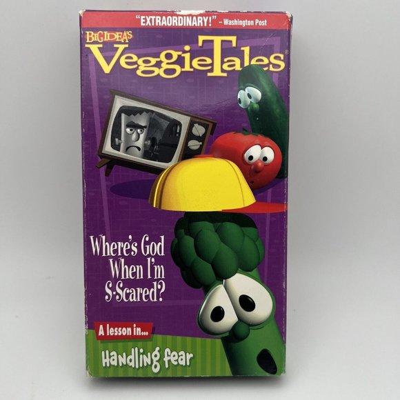VeggieTales Where’s God When I’m S-Scared? VHS Video Tape Christian Rare G9 - Picture 1 of 3